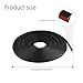 carleef T-Type Car Weather Stripping,16.4FT Rubber Seal Strip for Headlight Sealant/Car Wheel Eyebrow Rubber Seal,Universal Automotive Weather Stripping Fills Every Gap of Your Car (8MM)