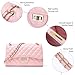DIUY Quilted Leather Crossbody Bags for Women Trendy Ladies Shoulder Purse Satchel HandBag with Chain Strap, pin'k
