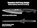 BRODARK Damascus Knife Set 3 PCS: Sharp Damascus Kitchen Knife Set, Professional Japanese Chef Knives with Ergonomic Full-Tang ABS Handle for Home, Restaurant (Dark Horse Series)