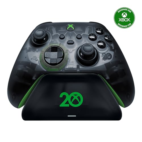 Image of Razer Universal Quick Charging Stand for Xbox Series X|S: Magnetic Secure Charging - Perfectly Matches 20th Anniversary Xbox Wireless Controller - USB Powered (Controller Sold Separately)