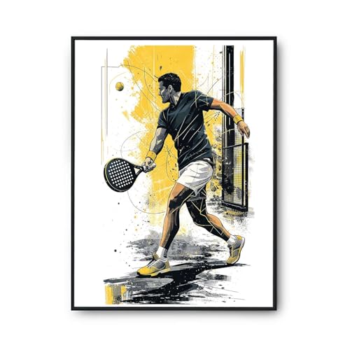 Poster Graphique Smash Padel Urbain Planetee A2 pour remplacer les décos fades
