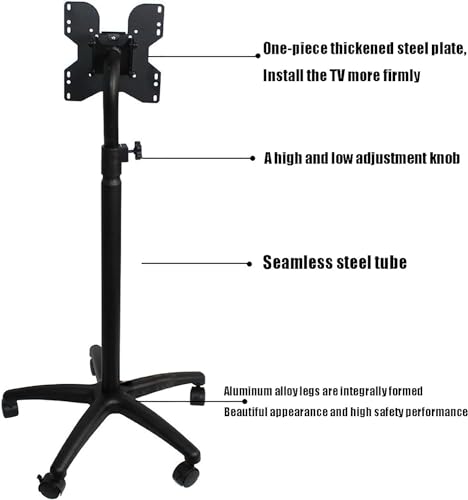 Soporte móvil para TV con ruedas y altura ajustable miniatura 6