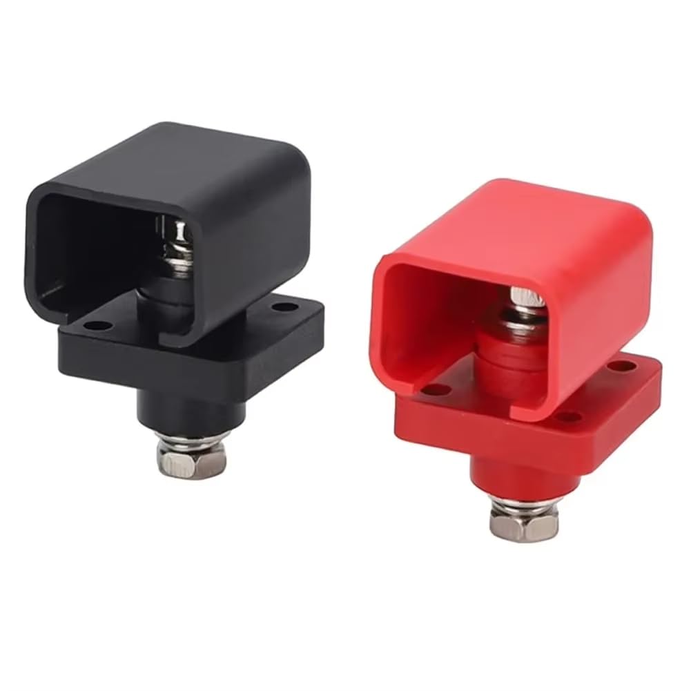 Littimoon 2pcs 200A High Current Storage Terminal Battery Connector Terminal Block DC500V M8 Wire Core Diameter Lithium
