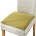 Ecloud Shop 2PCS Cojín de Silla Cojín de Asiento Cuadrado Cojín de Silla de Comedor Cojín Simple de Color sólido Cojín de Silla de Espuma de Memoria para Patio al Aire Libre Oficina-Verde