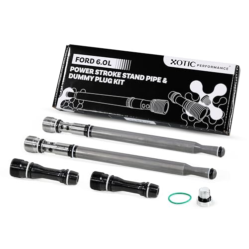 Upgraded Stand Pipe & Dummy Plug Replacement Kit for 2004.5-2010 Ford 6.0L Powerstroke F250/F350/F450/F550 | 6E7Z-9A332-B | Fuel Supply Tube - Xotic Performance SP100