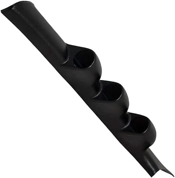 Black Triple Gauge 52mm Pillar ABS Plastic Compatible with Acura RSX Base Type-S GS-302