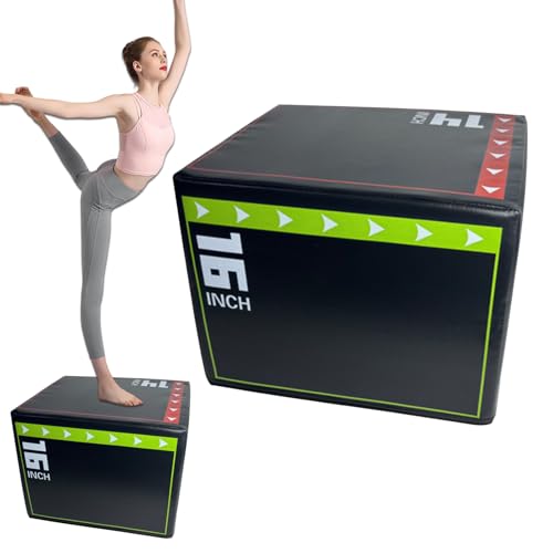 Jumping Exercise Box – Shockproof Step-Up Platforms, Non-Slip Fitness Tool | Adjustable Workout Box, Durablee Strength Training Accessory, Ideal for Cardio, Jumping Drills, Home Gym Use