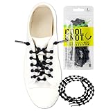 クールノット （COOLKNOT） 結ばなくてもいい 靴ひも ブラック Lサイズ