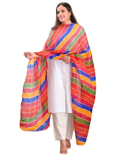 Dupatta Kota Doria Leheriya multicolore écharpe ethnique légère femme