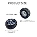 4PCS Toy Car Wheel 55mm Model Car Rubber Tire Wheel with Metal Shaft Axles for RC Car Truck DIY Model Toy Building Project (2.5x55mm)