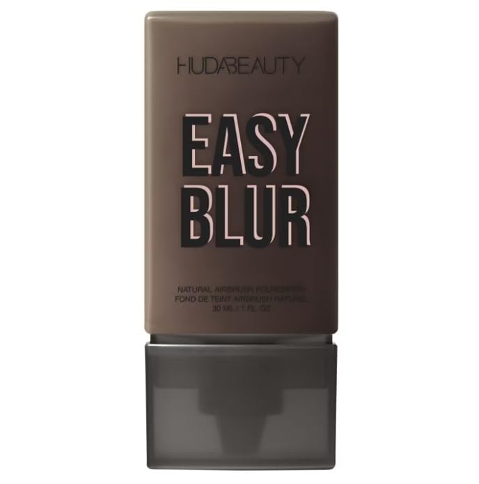 HUDABEAUTY ORIGINAL | Easy Blur Natural Airbrush Foundation | 30 ml | by Bella | (600N ESPRESSO, 30 ml (1 Pack)