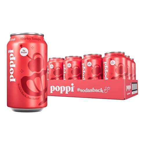 Poppi Prebiotic Soda, Sparkling Water & Fruit...