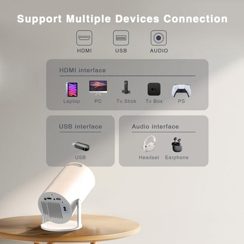 Panseba 270° Adjustable Smart Mini Projector 1080P - Image 7