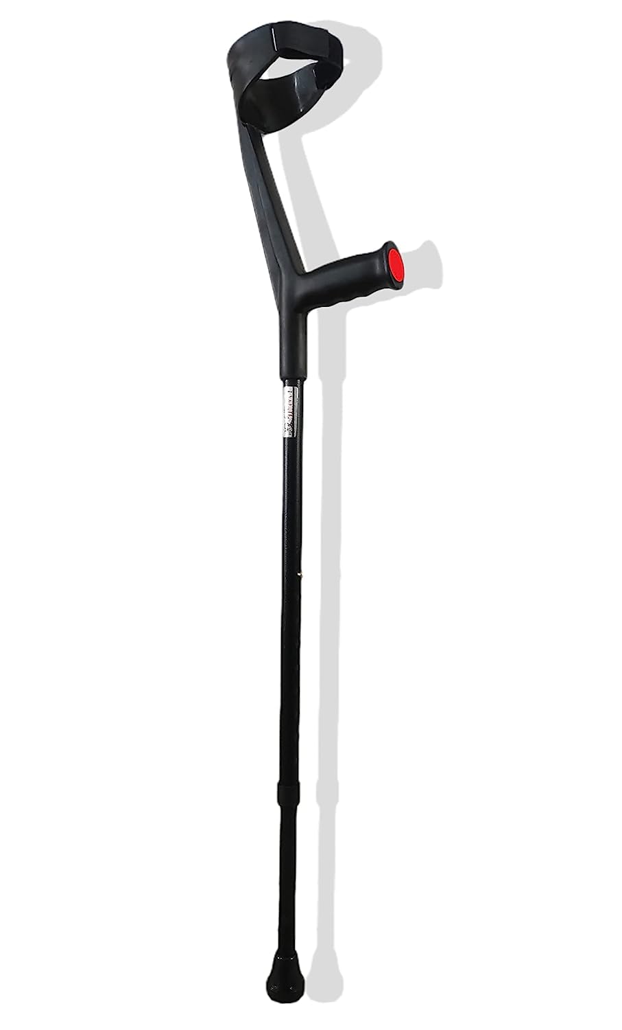 Muleta de codo negra - Material universal (ajustable) de hierro