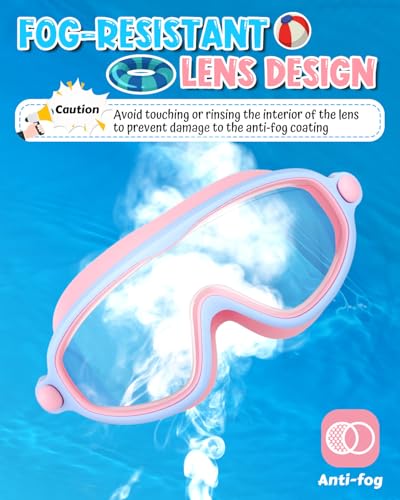 Image of Rantizon Swim Goggles 2 Pack, Wide View Anti Fog&UV Swimming Goggles for Audlt, No Leaking Swim Glasses for Men Women Kids
