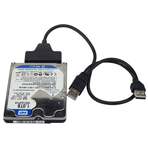 Cable adaptador USB 2.0 a SATA para disco duro 2.5 pulg miniatura 3