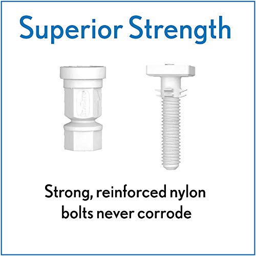 Mayfair 1847Slow 346 Kendall Slow-Close, Removable Enameled Wood Toilet Seat That Will Never Loosen, 1 Pack - Round, Biscuit/Linen #TOP4