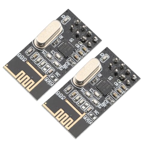DEWOTHV NRF24L01+ 2,4G Module Émetteur-Récepteur Sans Fil 1,9–3,6 V Version à Puissance Améliorée Module RF pour PI pour ARM Module de Communication Sans Fil (Paquet de 2)