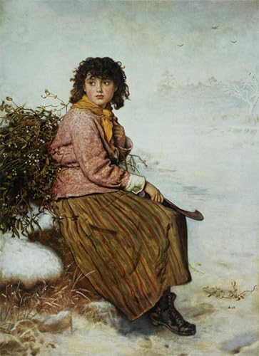 Art Tableau Il Raccoglitore Di Vischio Millais Impression d'art Toile Décoration Murale