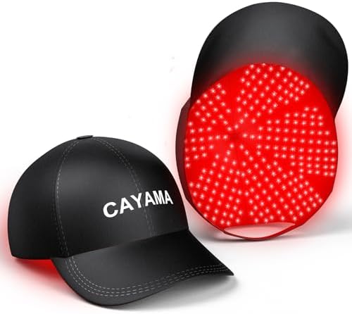 CAYAMA Red Light Hair Cap – Red Light Therapy for Hair Growth Appearance, 510 LEDs Full Scalp Coverage, Scalp Care for Men & Women