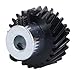 Hook Bevel Gear 17 Teeth for Machine 506 508 513 522 533 534 538 543 560 834, Compatible with Industrial Equipment, Includes 2 Screws, Gear for Heavy-Duty Use