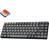 【国内正規品】Keychron K3 Max ロープロファイル ワイヤレス・カスタムメカニカルキーボード、75%レイアウト、2.4GHz・Bluetooth無線・有線対応/QMK VIAプログラム可能/USレイアウト/White LEDライト/ロープロファイルGateronメカニカルスイッチ/Mac Windows Linux対応 (ロープロファイルGateronメカニカル赤軸)