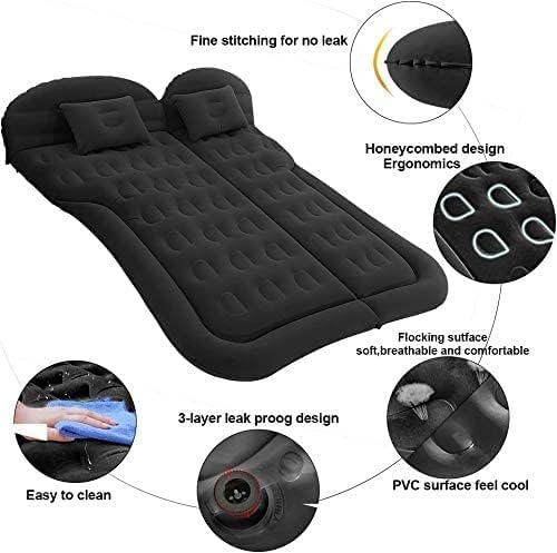 YXautomobile Air Mattress for 2022 2023 2024 Rivian R1S, car air Mattress Portable car Mattress for Travle and Camping Car Air Bed,Black