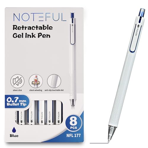 Bolígrafos de gel retráctiles azul 8 unidades miniatura 1