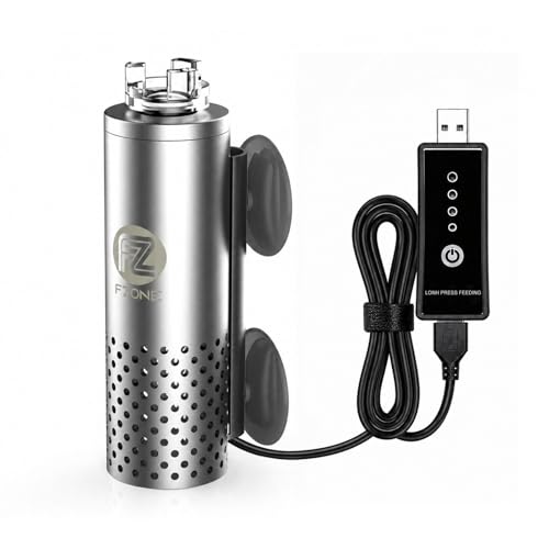 FZONE Aquarium Surface Skimmer Mini Electric Surface Skimmer with USB Plug for Planted Tanks