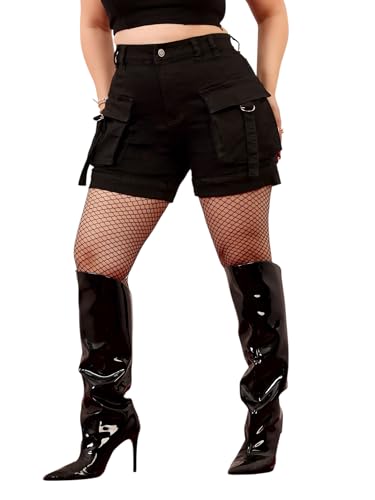 Image of Miss Chase A+ Women's Regular High Rise Above Knee Stretchable Denim Shorts & Skirts