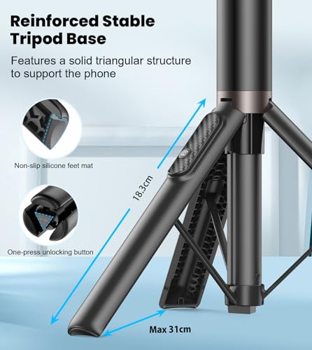 Toneof LJ-8858 60 Inch Selfie Stick Tripod thumb #3
