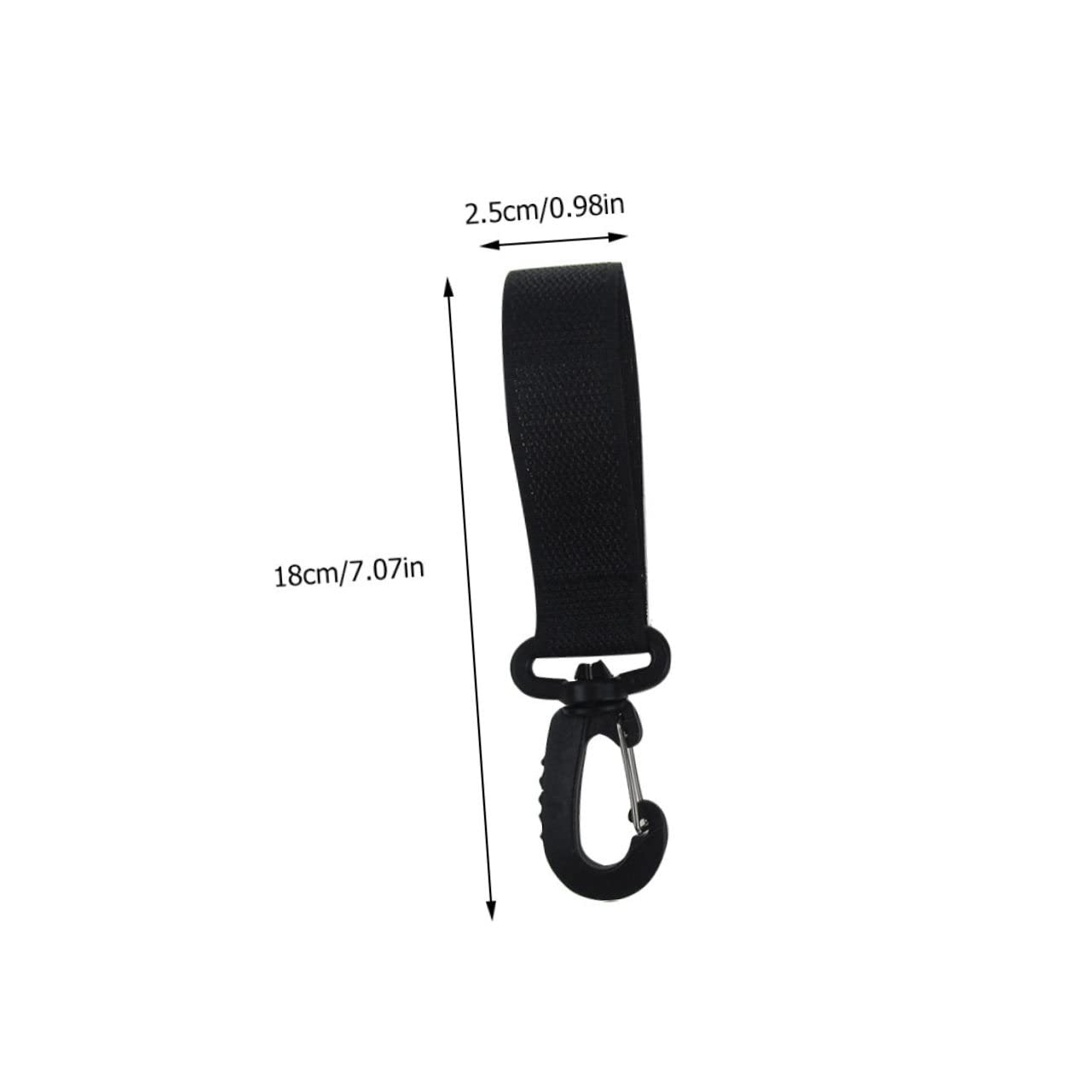 Toddmomy 4 Pairs Multi Function Stroller Hooks Rotation Hanger for Diaper Bags for Shopping Carts Bikes Wheelchairs and Daily Use Black