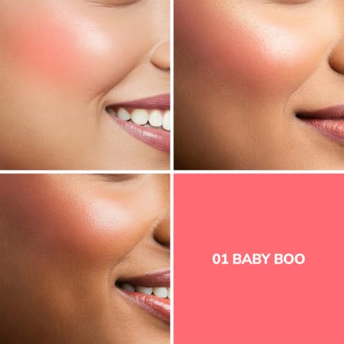 Image of Mila Beaute Pookie Serum Liquid Blush for Face Makeup | Highly Pigmented & Easily Blendable Blusher | Non Drying Formula with Orange Peel Extracts | Suitable for Indian Skin Tones - Baby Boo