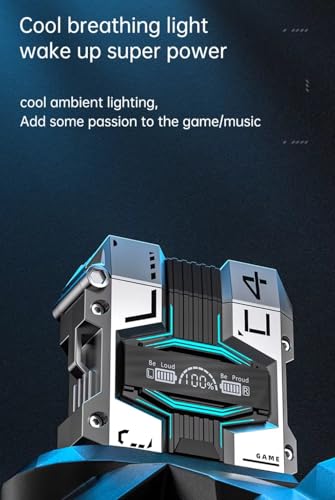 Image of Grenade Gaming Earbuds with Grenade Design. 120 Hours Playtime, Bluetooth 5.3 + ENC, 13mm HD BASS Drivers, IPX7 Sweat-Proof,Built-in Mic for Android & iOS