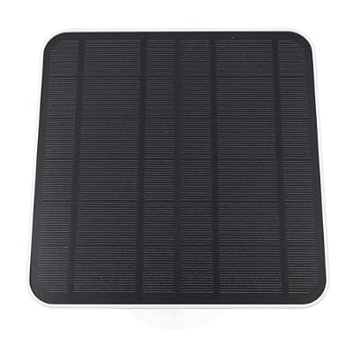 Yctze Panel with 360° Adjustable Mount & 9.8ft Cable, IP66 Weatherproof Charger for Stick Up Cam, Type C Micro USB