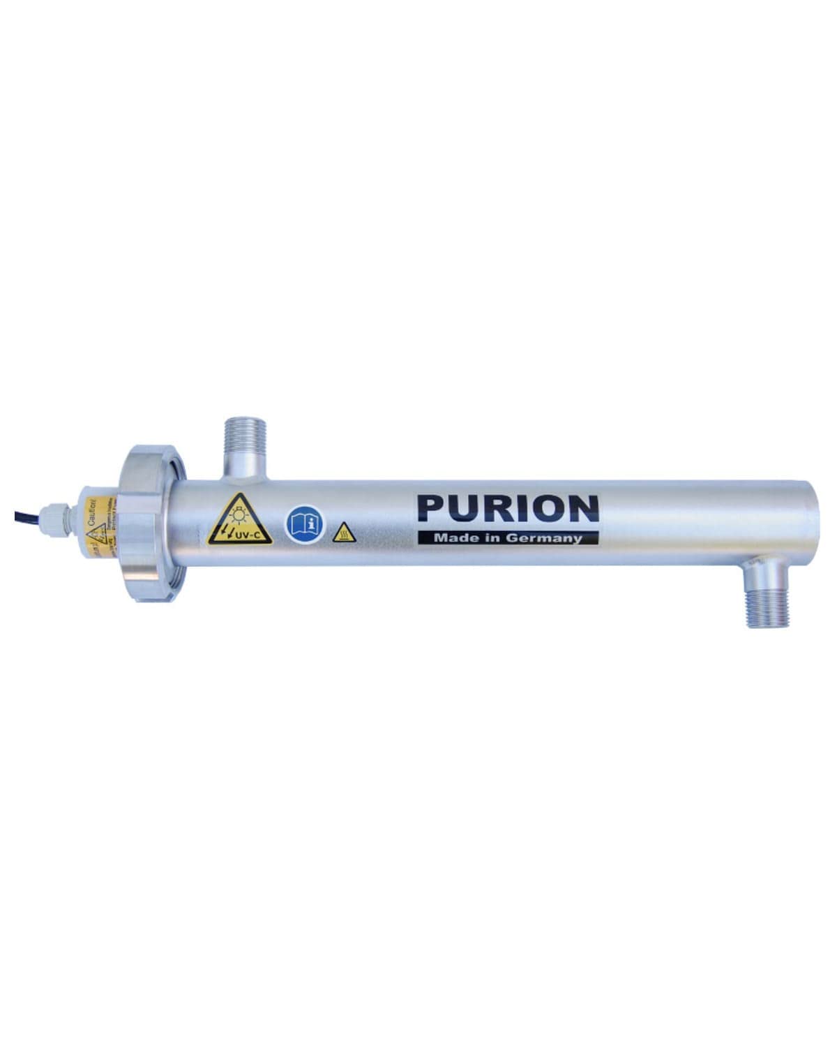 500 UVC clarificador con 10W 400l/h de desinfección de agua potable, sistema UV de acero inoxidable con control de vida útil
