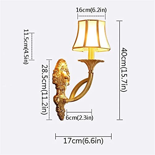 Aplique de pared interior de latón para eliminar zonas oscuras 7