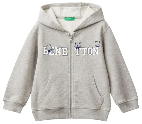 Giacca Benetton garçon 3j68g5034 pull cardigan à capuche m/l
