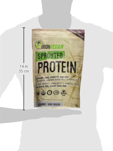 Ironvegan Sprouted Protein Unflavoured, 1000 Gr #TOP3