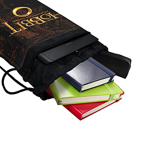 LOGOVISION The Hobbit An Unexpected Journey Logo Drawstring Backpack Sports Bag Sackpack 17" x 13", Perfect for Gym, Yoga or Practice4