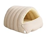 Monster Style Cat Cave Bed,Removable Cushion, Warm Sleeping Tent, Anti-Anxiety Cuddler for Indoor Cats Small Dogs Puppy (B, One Size)