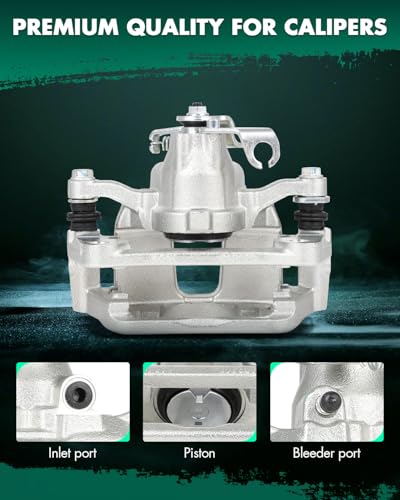 Image of SCITOO Rear Left Brake Caliper With Bracket 18B5399 Compatible For Chrysler Town & Country 2012-2016, For Dodge Grand Caravan 2012-2017, For Ram C /V 2013-2015, For Volkswagen For Routan 2012-2014