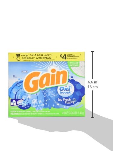 Gain Ultra With Oxi Booster Powder Detergent 31 Loads, 49 Ounce #TOP4