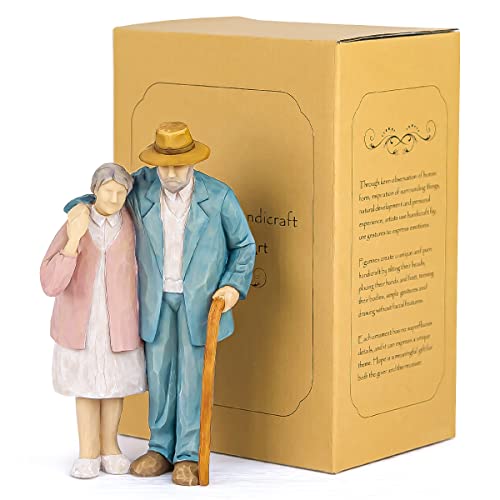 Couple Collectible Figurines, Love Statue, Sculpted Hand-Painted Sweet Loving Together Figure, Anniversary Wedding Valentine's Day Gift For Wife Husband Boyfriend Girlfriend (Around You) #TOP5