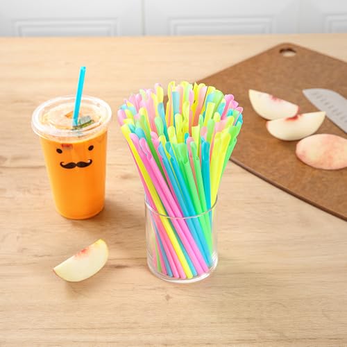 Pitillos plásticos resistentes pack 100 20.32 cm miniatura 4