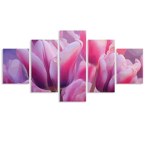 Peinture sur toile fleurs pour une ambiance de chambre cocooning