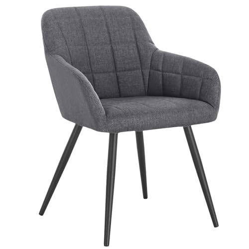 Sillas Comedor Cuero Gris Vintage Marca WOLTU