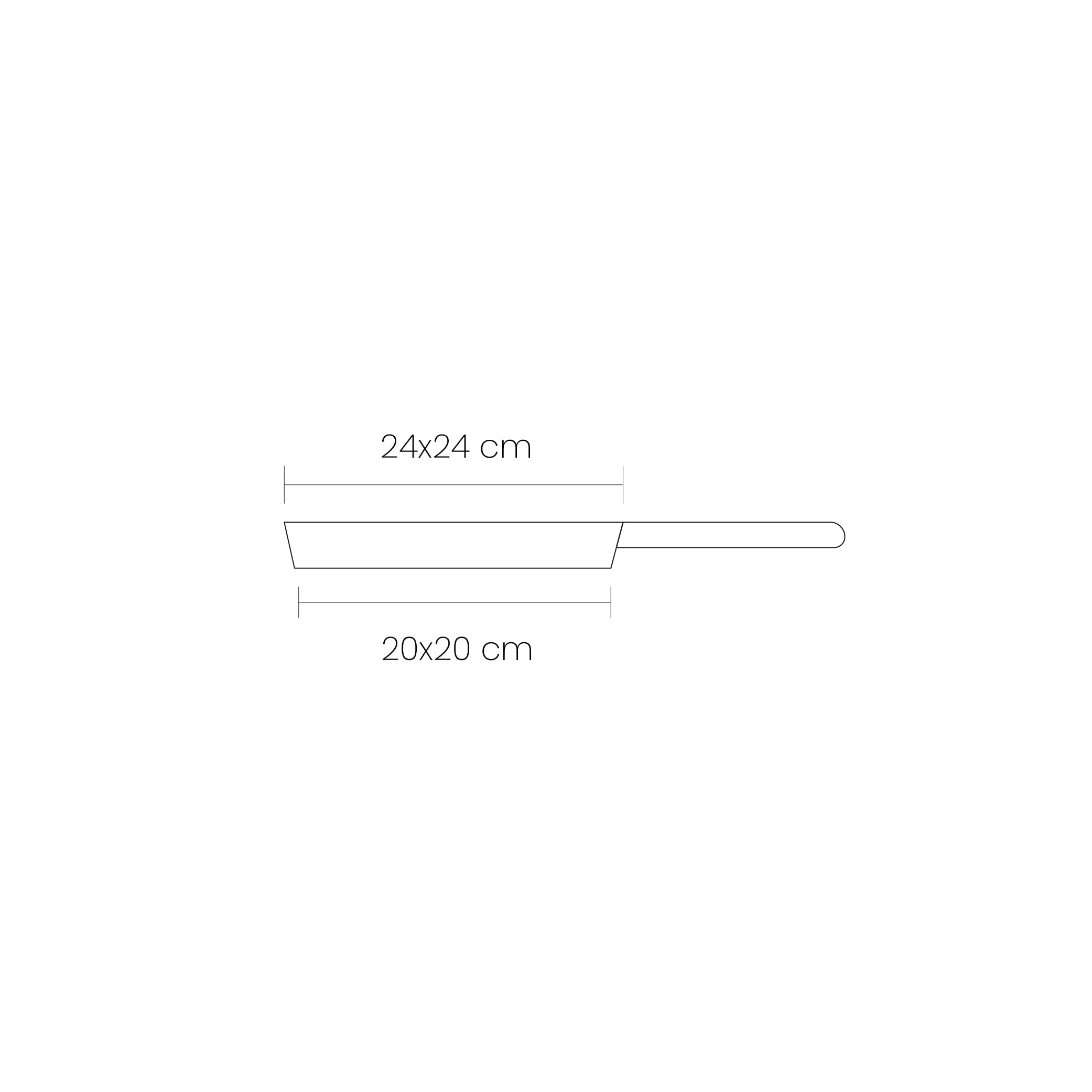 IBILI - Grill ondulé 5Ply Element 24 cm, acier inoxydable, sans antiadhésif, 5 couches, compatible avec induction