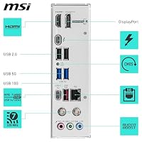 MSI B860M Gaming Plus WiFi Mainboard, mATX - Unterstützt Intel Core Ultra Prozessoren (Series 2), LGA 1851 - DDR5 Memory Boost 8600+ MT/s (OC), PCIe 5.0 x16, M.2 Gen5, Intel Killer 5G LAN, Wi-Fi 7 – Ansicht 6