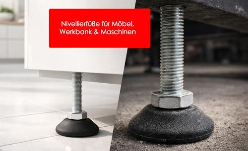 Vis d'ajustement en acier galvanisé robuste avec plaque de 38 mm pour charge lourde